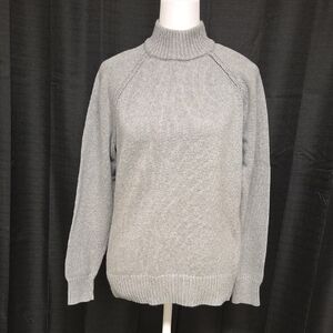 Cotton Mock Turtle Neck Sweater
